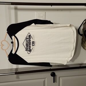 COPY - Harley Davidson colorblock 120 years top, size Large, New!